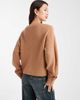 Miss Selfridge Miss Selfridge wide cuffs v neck cardigan in mocha-Brown - 3