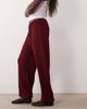 Miss Selfridge Miss Selfridge wide leg balloon pants in wine-Red - 3
