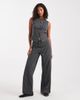 Miss Selfridge Miss Selfridge wide leg pinstriped pants - part of a set-Gray - 1