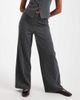 Miss Selfridge Miss Selfridge wide leg pinstriped pants - part of a set-Gray - 3