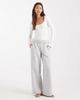 Miss Selfridge Miss Selfridge wide scoop bodysuit in cream-White - 2