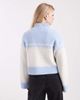 Miss Selfridge Miss Selfridge zip detail patterned cardigan in blue-Multi - 3