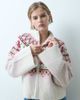 Miss Selfridge Miss Selfridge zip funnel neck cardigan with fairisle pattern-MULTI - 1