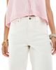 Miss Selfridge Petite Miss Selfridge Petite baggy jeans in ecru wash-White - 4