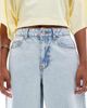 Miss Selfridge Petite Miss Selfridge Petite baggy jeans in light bleach wash-Blue - 4