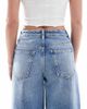 Miss Selfridge Petite Miss Selfridge Petite baggy jeans in mid blue wash - 4