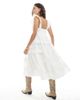 Miss Selfridge Petite Miss Selfridge Petite broderie trim baby doll maxi dress in white - 4