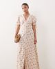 Miss Selfridge Petite Miss Selfridge Petite button up maxi tea dress in vintage ditsy-Multi - 1