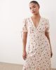 Miss Selfridge Petite Miss Selfridge Petite button up maxi tea dress in vintage ditsy-Multi - 2