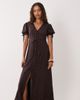 Miss Selfridge Petite Miss Selfridge Petite button up midaxi day dress in polka dots-Multi - 2