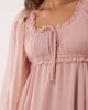 Miss Selfridge Petite Miss Selfridge Petite chiffon boho hanky hem midi dress in pink - 3