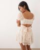 Miss Selfridge Petite Miss Selfridge Petite chiffon rara mini romper in pink print-Multi - 4