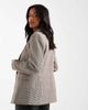 Miss Selfridge Petite Miss Selfridge Petite cinch blazer in neutral check-Multi - 2