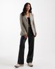 Miss Selfridge Petite Miss Selfridge Petite cinch blazer in neutral check-Multi - 3