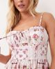 Miss Selfridge Petite Miss Selfridge Petite corset maxi dress in tile print-Multi - 3