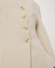 Miss Selfridge Petite Miss Selfridge Petite cropped collarless blazer in ivory-White - 4