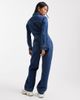 Miss Selfridge Petite Miss Selfridge Petite denim boilersuit in indigo wash-Navy - 2