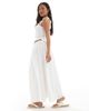 Miss Selfridge Petite Miss Selfridge Petite eyelet maxi skirt in white - 2