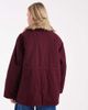 Miss Selfridge Petite Miss Selfridge Petite faux fur collar parka in burgundy-Red - 4