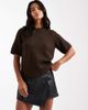 Miss Selfridge Petite Miss Selfridge Petite faux leather skort in black - 2