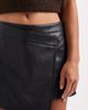 Miss Selfridge Petite Miss Selfridge Petite faux leather skort in black - 3