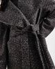 Miss Selfridge Petite Miss Selfridge Petite formal shawl collar wrap coat in herringbone-Multi - 4