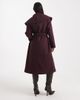 Miss Selfridge Petite Miss Selfridge Petite formal wrap coat in plum-Purple - 3