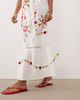 Miss Selfridge Petite Miss Selfridge Petite lace insert embroidered maxi dress in white - 4