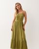Miss Selfridge Petite Miss Selfridge Petite lace insert maxi dress in olive-Green - 1