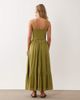 Miss Selfridge Petite Miss Selfridge Petite lace insert maxi dress in olive-Green - 4
