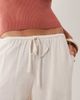 Miss Selfridge Petite Miss Selfridge Petite linen blend pull on pants in ivory-Neutral - 2