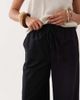 Miss Selfridge Petite Miss Selfridge Petite linen blend wide leg pants in black - 2