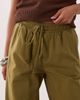 Miss Selfridge Petite Miss Selfridge Petite linen blend wide leg pants in olive-Green - 2
