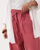 Miss Selfridge Petite Miss Selfridge Petite linen blend wide leg pants in raspberry-pink - 3
