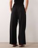 Miss Selfridge Petite Miss Selfridge Petite linen look pull-on pants in black - 2