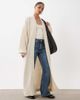 Miss Selfridge Petite Miss Selfridge Petite maxi cardigan with lace detail in oatmeal-Brown - 2