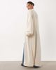 Miss Selfridge Petite Miss Selfridge Petite maxi cardigan with lace detail in oatmeal-Brown - 4