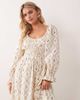 Miss Selfridge Petite Miss Selfridge Petite milkmaid maxi dress in yellow floral print-Multi - 4