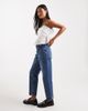 Miss Selfridge Petite Miss Selfridge Petite mom jeans in blue wash - 3