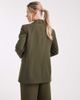 Miss Selfridge Petite Miss Selfridge Petite oversized blazer in olive-Blue - 3