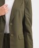 Miss Selfridge Petite Miss Selfridge Petite oversized blazer in olive-Blue - 4