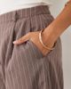 Miss Selfridge Petite Miss Selfridge Petite pinstripe pants in chocolate-Brown - 2