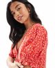 Miss Selfridge Petite Miss Selfridge Petite printed spun smock dress in red ditsy - 3