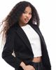 Miss Selfridge Petite Miss Selfridge Petite relaxed fit essential blazer in black - 1