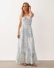 Miss Selfridge Petite Miss Selfridge Petite seersucker shirred detail maxi dress in scarf print-Multi - 2