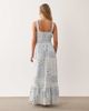 Miss Selfridge Petite Miss Selfridge Petite seersucker shirred detail maxi dress in scarf print-Multi - 4