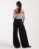 Miss Selfridge Petite Miss Selfridge Petite soft touch ribbed pants in black - 4