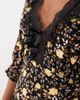 Miss Selfridge Petite Miss Selfridge Petite spun maxi day dress with lace trim in dark floral-Multi - 4