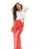 Miss Selfridge Petite Miss Selfridge Petite spun maxi skirt in red polka dot print - 1