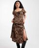 Miss Selfridge Petite Miss Selfridge Petite spun midaxi dress in animal print-Multi - 3
